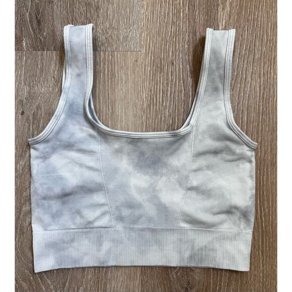 Bella‎ Seamless|Crop Tank Top|Ribbed|Light Blue|SZ S - Picture 2 of 6